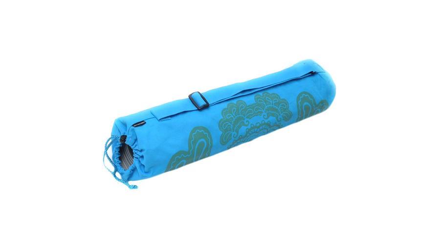 Husa Saltea Yoga Art Collection bumbac - Aqua - pentru saltele de 65 cm latime